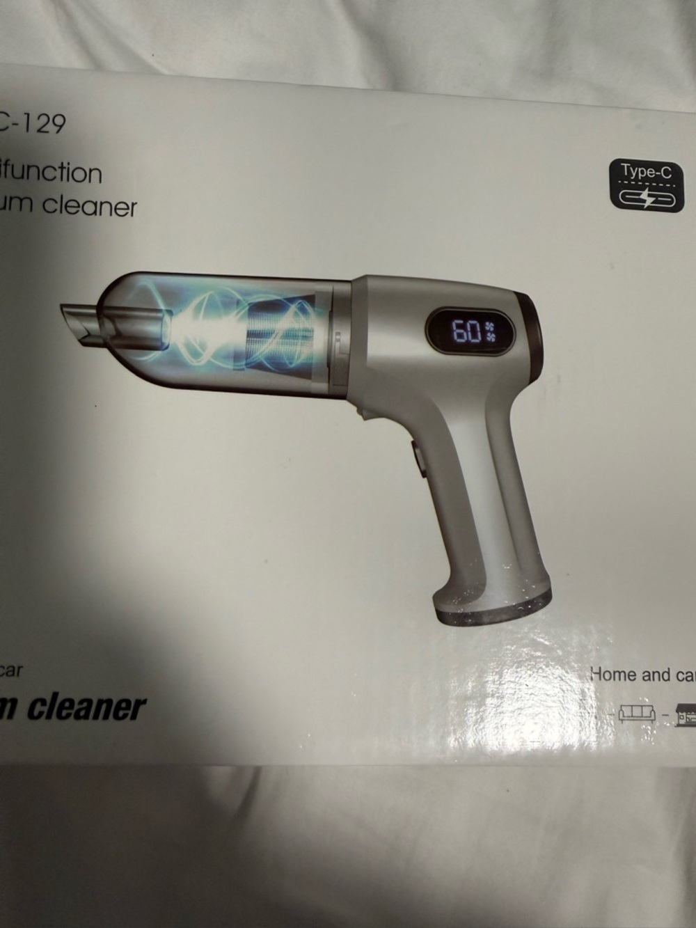 Portable Mini Vacuum Cleaner - Silver/Black - Picture 4 of 9